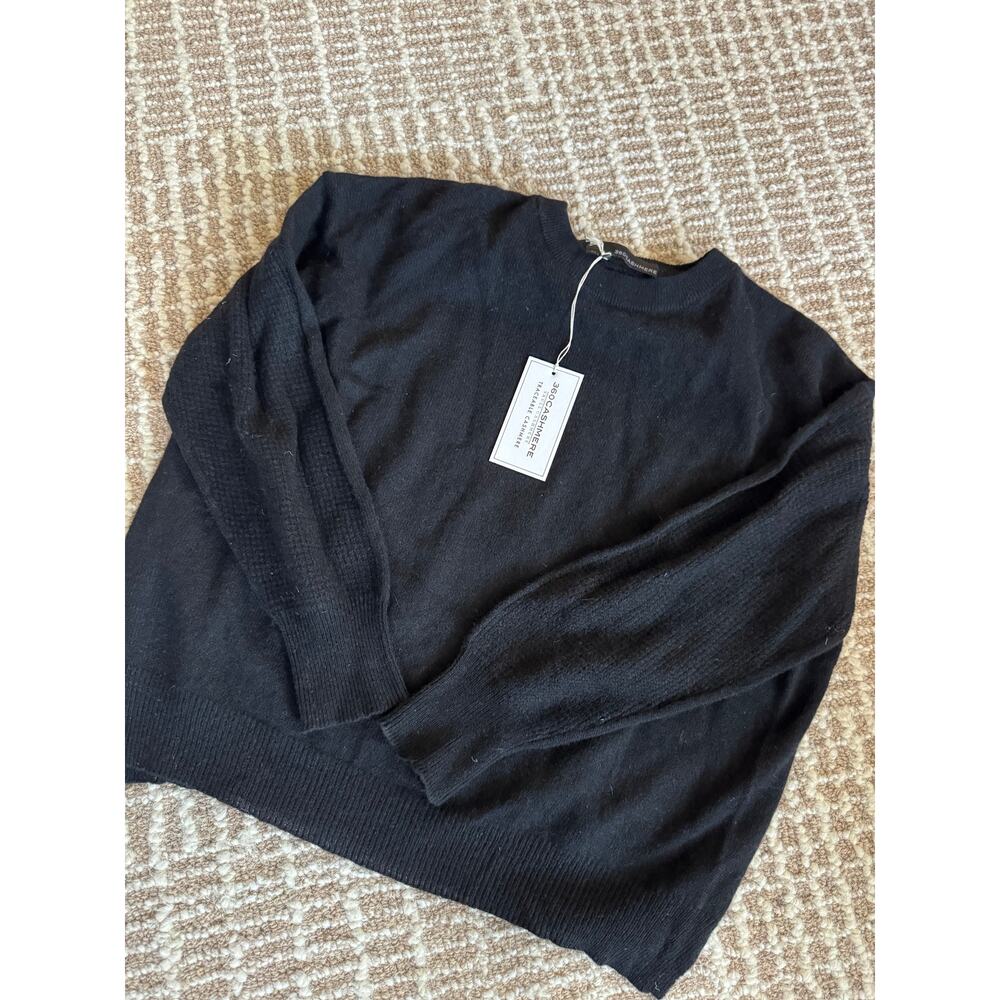 NWT Black 360 Cashmere sweater sz M